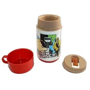 Aladdin 1990's Disney Dick Tracy Plastic Thermos
